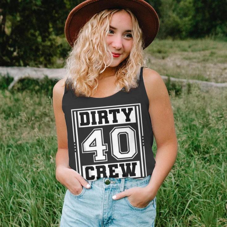 40Th Birthday Party Squad Dirty 40 Crew Birthday Matching Unisex Tank Top