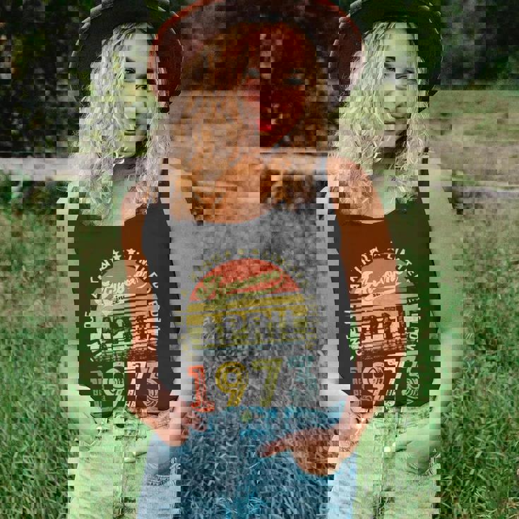 49 Years Old Birthday Awesome Since April 1973 49Th Birthday Tank Top 49 Years Old Birthday Awesome Since April 1973 49Th Birthday Tank Top