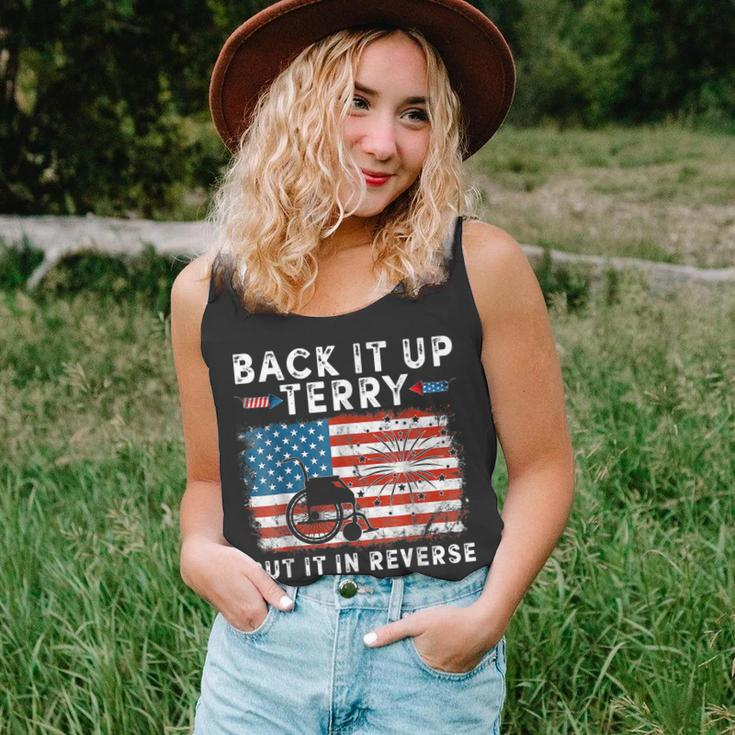 Back Up Terry Put It In Reverse Firework Funny 4Th Of July V8 Unisex Tank Top
