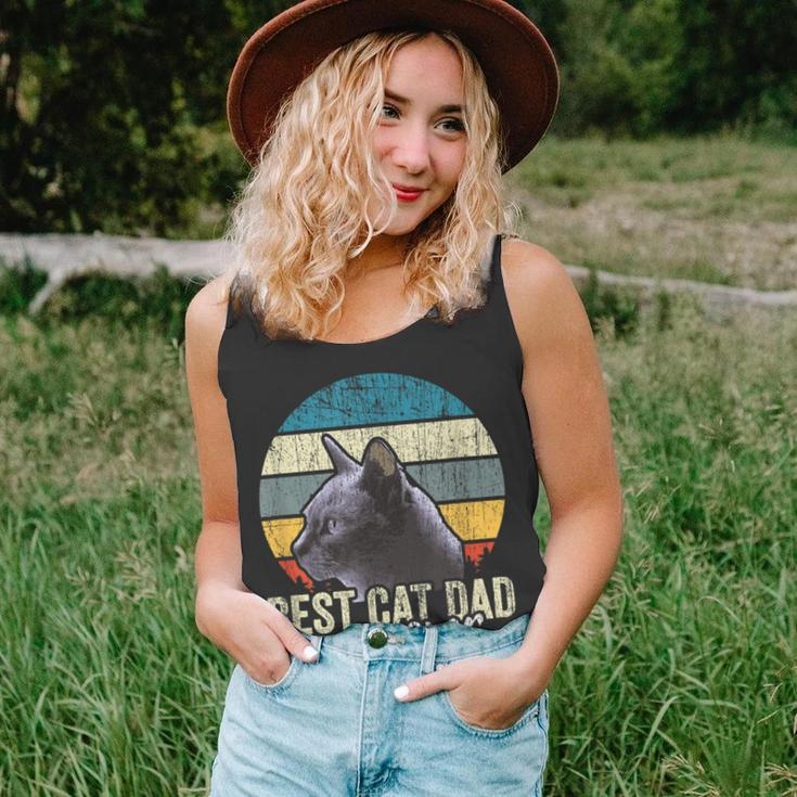 Best Cat Dad Ever Vintage Cat Daddy Father Unisex Tank Top