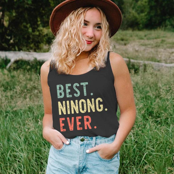 Best Ninong Ever Cool Funny Vintage Fathers Day Gift Unisex Tank Top