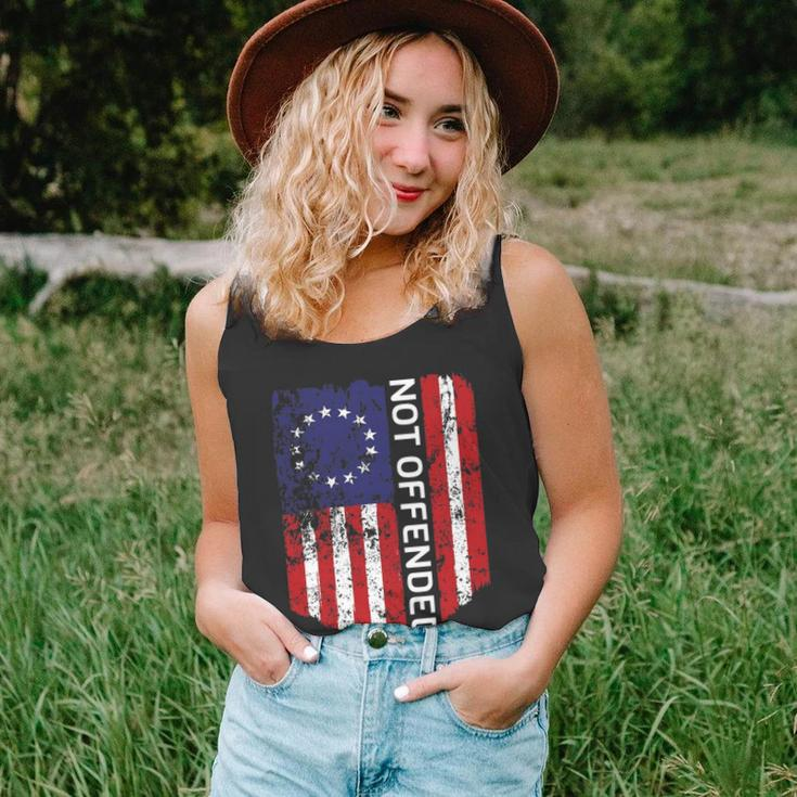 Betsy Ross Flag 1776 Not Offended Vintage American Flag Usa Unisex Tank Top
