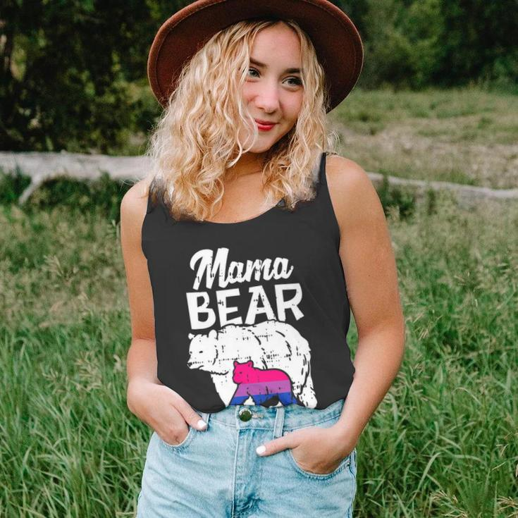 Bisexual Pride Mama Bear Bi Flag Lgbtq Mom Ally Women Gifts Unisex Tank Top