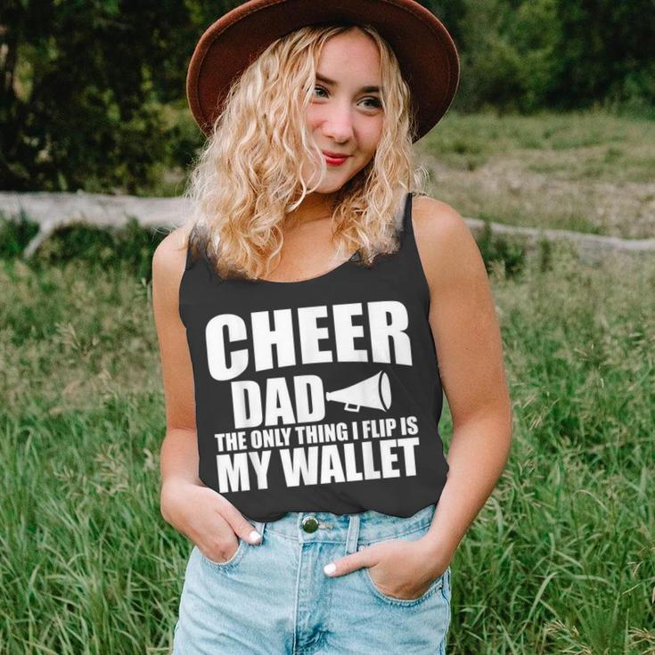 Cheer Dad The Only Thing I Flip Is My Wallet Unisex Tank Top