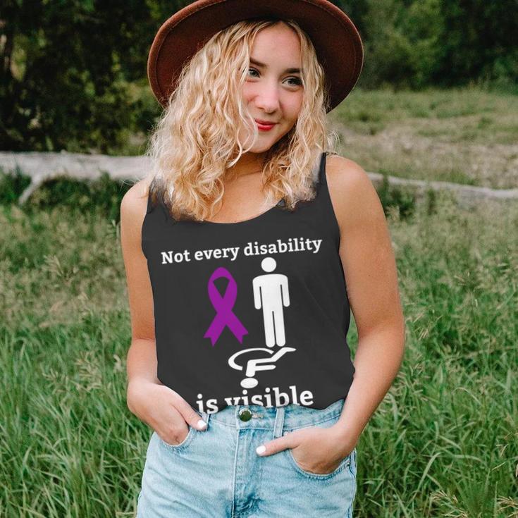 Every Disability Is Visible Aicardi Syndrome Awareness Purple Ribbon Aicardi Syndrome Support Aicardi Syndrome Awareness Unisex Tank Top