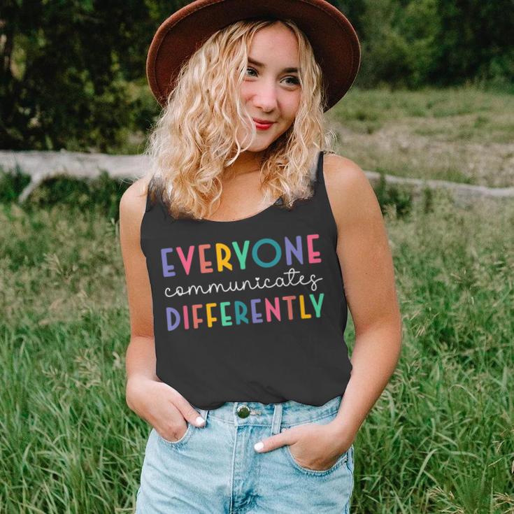 Everyone Communicates Differently Unisex Tank Top