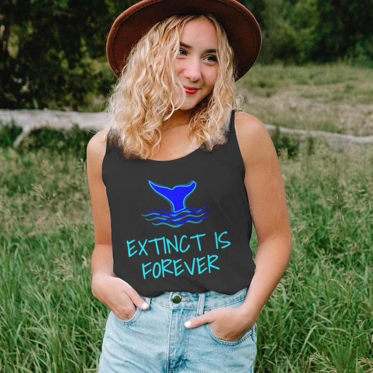 Extinct Is Forever Environmental Protection Whale Unisex Tank Top