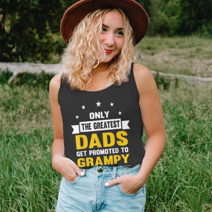 Family 365 The Greatest Dads Get Promoted To Grampy Grandpa Unisex Tank Top