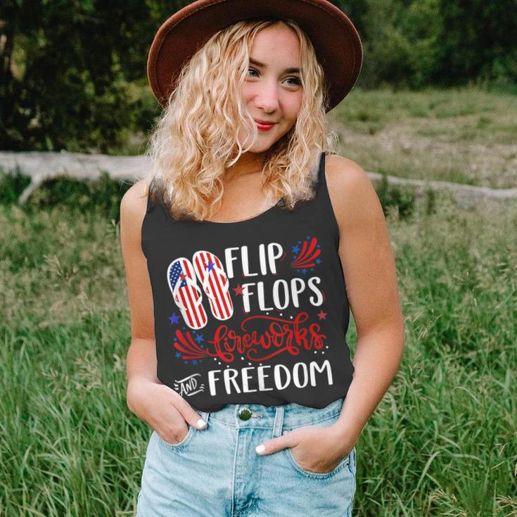 Flip Flops Fireworks And Freedom 4Th Of July V2 Unisex Tank Top