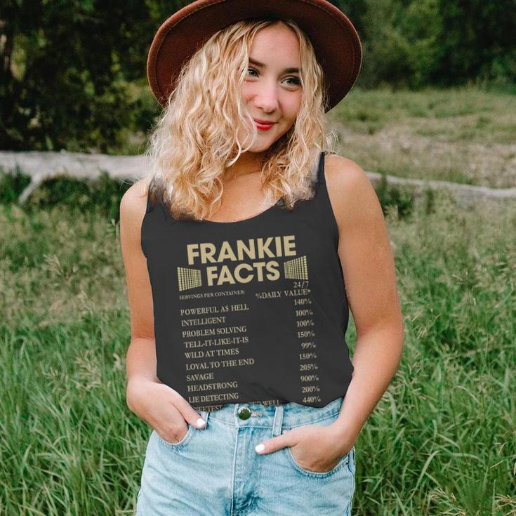 Frankie Name Gift Frankie Facts Unisex Tank Top