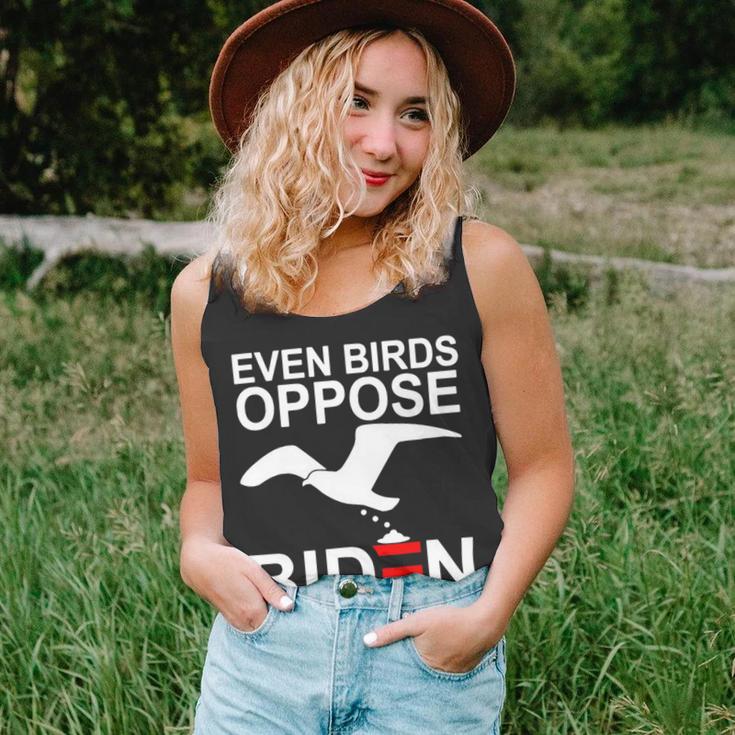 Funny Even Birds Oppose Biden Unisex Tank Top