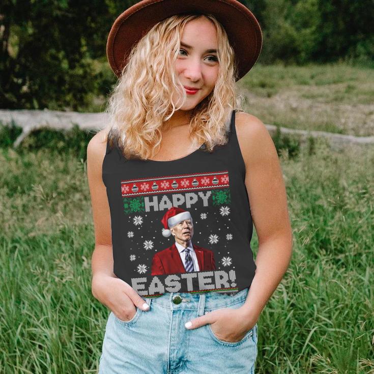 Funny Joe Biden Happy Easter Ugly Christmas Unisex Tank Top