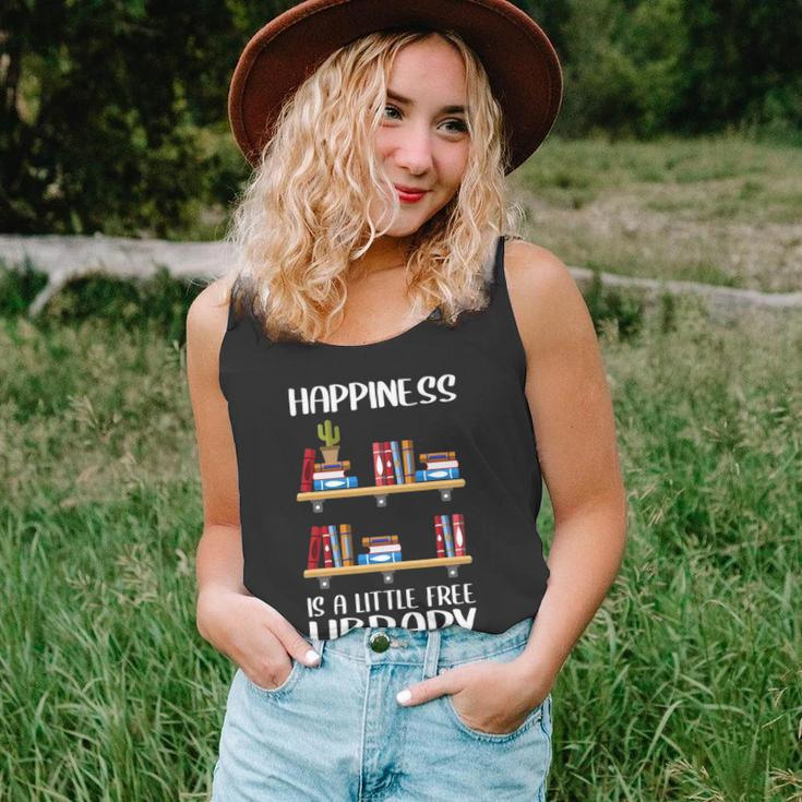 Funny Library Gift For Men Women Cool Little Free Library Unisex Tank Top