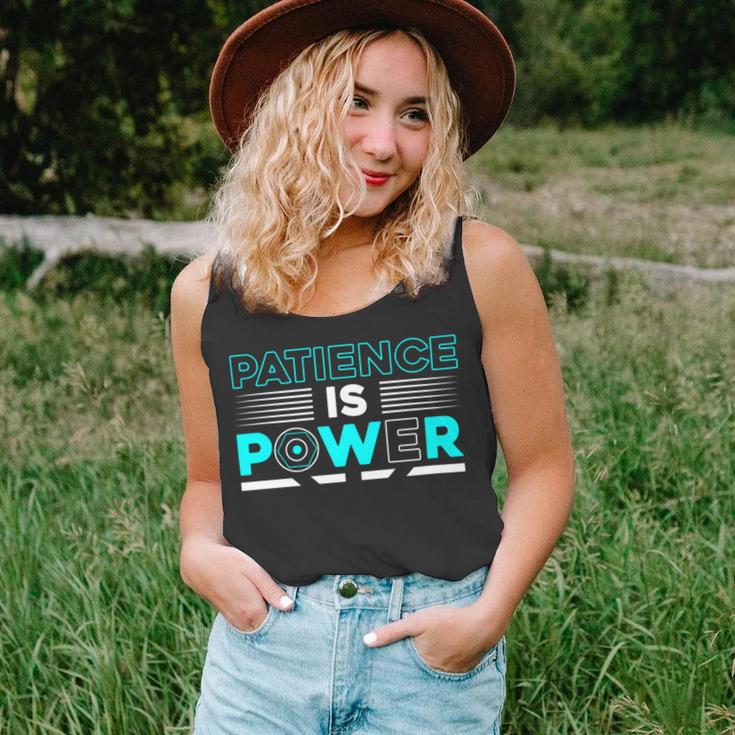 Funny Patience Is Power Unisex Tank Top