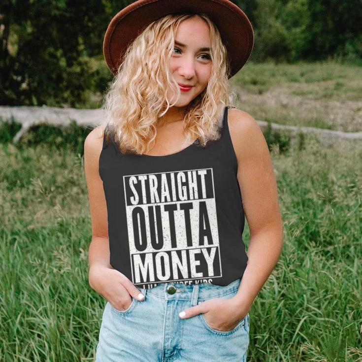 Funny Straight Outta Money Fathers Day Gift Dad Mens Womens Unisex Tank Top