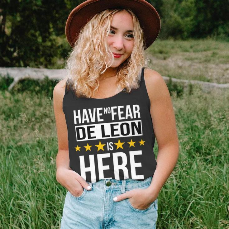 Have No Fear De Leon Is Here Name Unisex Tank Top