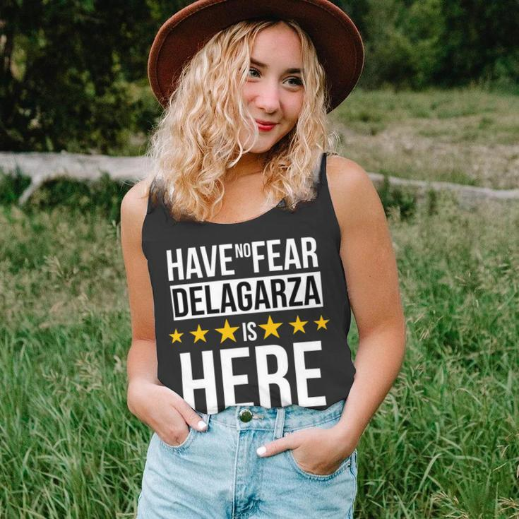 Have No Fear Delagarza Is Here Name Unisex Tank Top