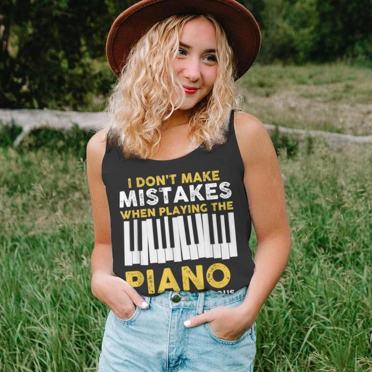 I Dont Make Mistakes Piano Musician Humor Unisex Tank Top
