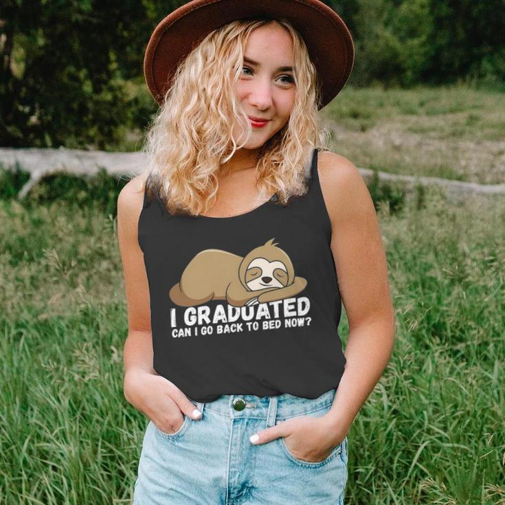 I Graduated Can I Go Back To Bed Now - Funny Senior Grad Unisex Tank Top