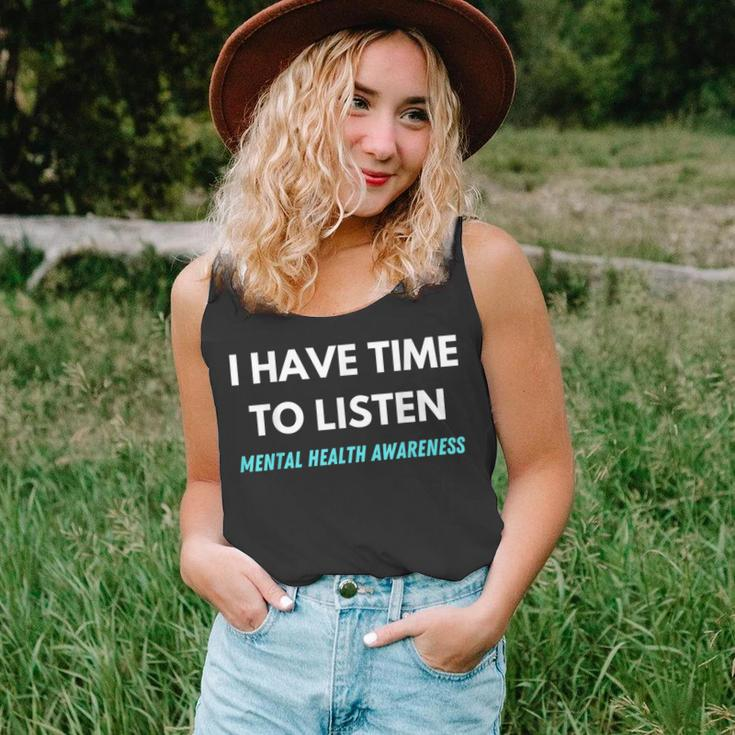 I Have Time To Listen Suicide Prevention Awareness Support V2 Unisex Tank Top