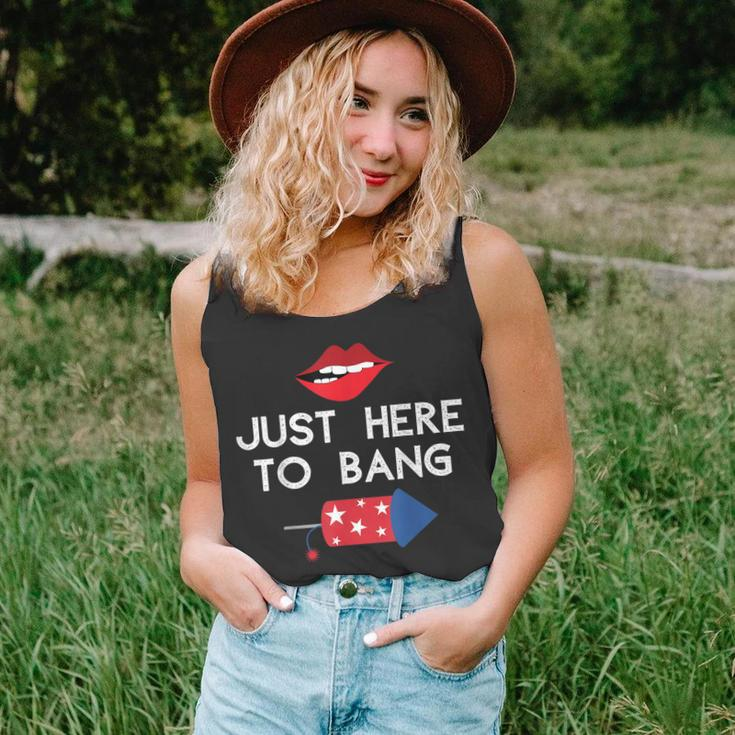 Im Just Here To Bang 4Th Of July Fireworks Fourth Of July Unisex Tank Top