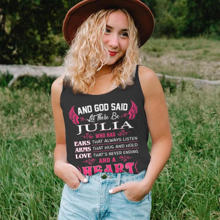 Julia Name Gift And God Said Let There Be Julia Unisex Tank Top