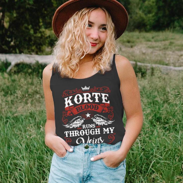 Korte Name Shirt Korte Family Name V2 Unisex Tank Top