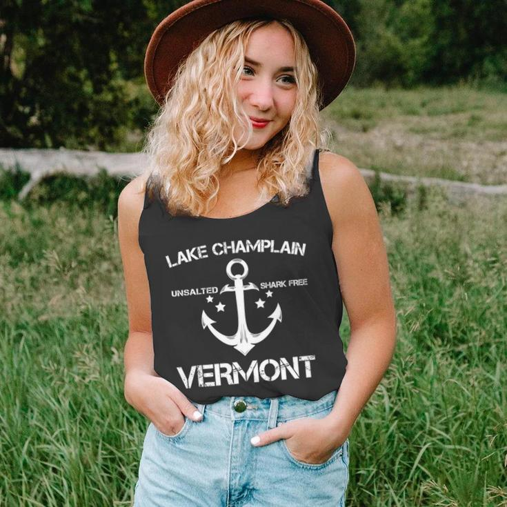 Lake Champlain Vermont Funny Fishing Camping Summer Gift Unisex Tank Top