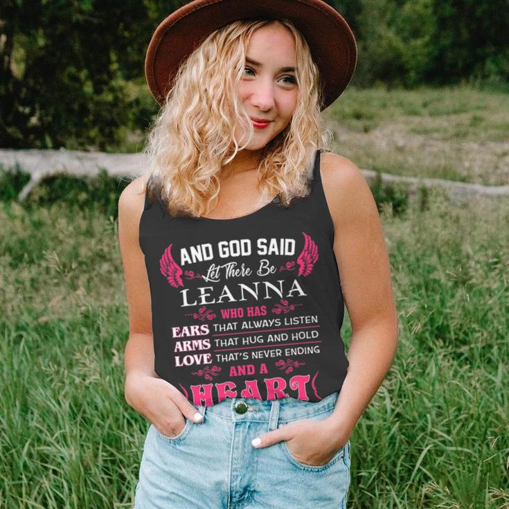 Leanna Name Gift And God Said Let There Be Leanna Unisex Tank Top