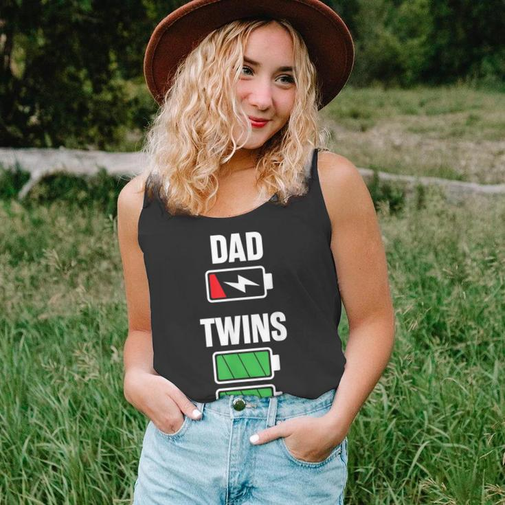 Mens Funny Dad Fathers Day Birthday Twins Twin Dad Unisex Tank Top