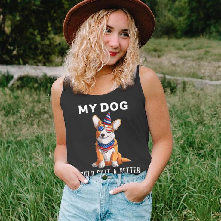 My Dog Could Shit A Better President Corgi Lover Anti Biden V2 Unisex Tank Top