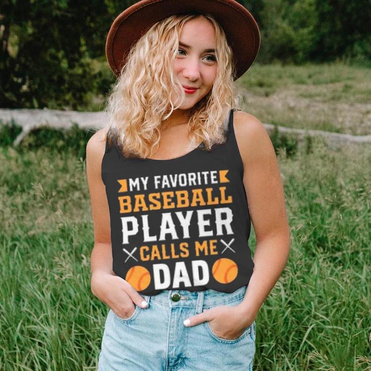 My Favorite Baseball Player Calls Me Dad 819 Trending Shirt Unisex Tank Top