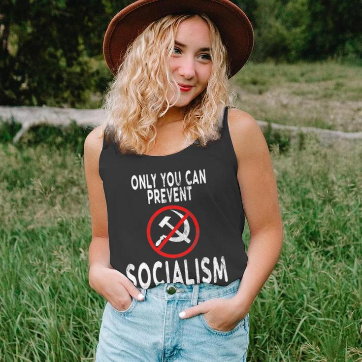 Only You Can Prevent Socialism Funny Trump Supporters Gift Unisex Tank Top