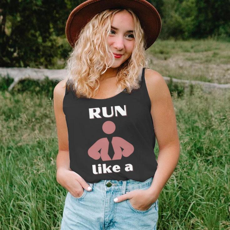 Run Like A Boss Funny Quote Unisex Tank Top