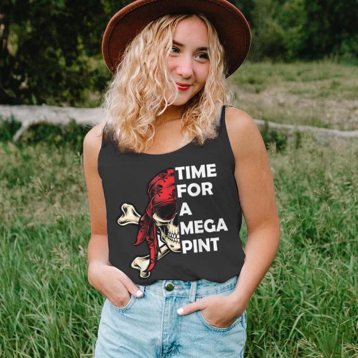 Time For A Mega Pint Funny Sarcastic Saying Unisex Tank Top