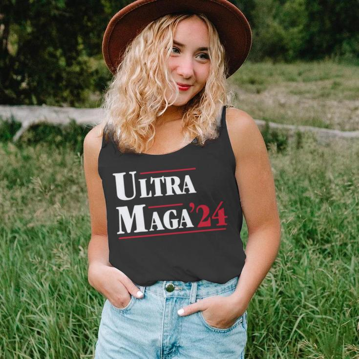 Ultra Maga Retro Style Red And White Text Unisex Tank Top