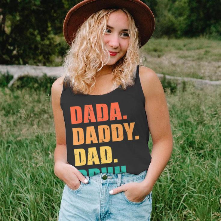 Vintage Retro Fathers Day Outfit Dada Daddy Dad Bruh 8 Shirt Unisex Tank Top