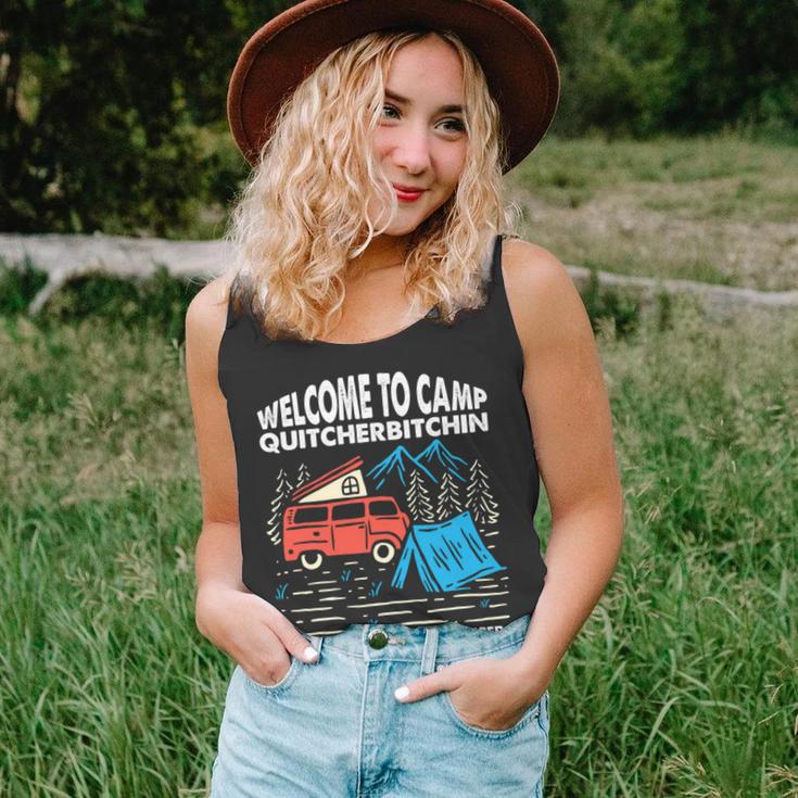 Welcome To Camp Quitcherbitchin Funny 7 Shirt Unisex Tank Top