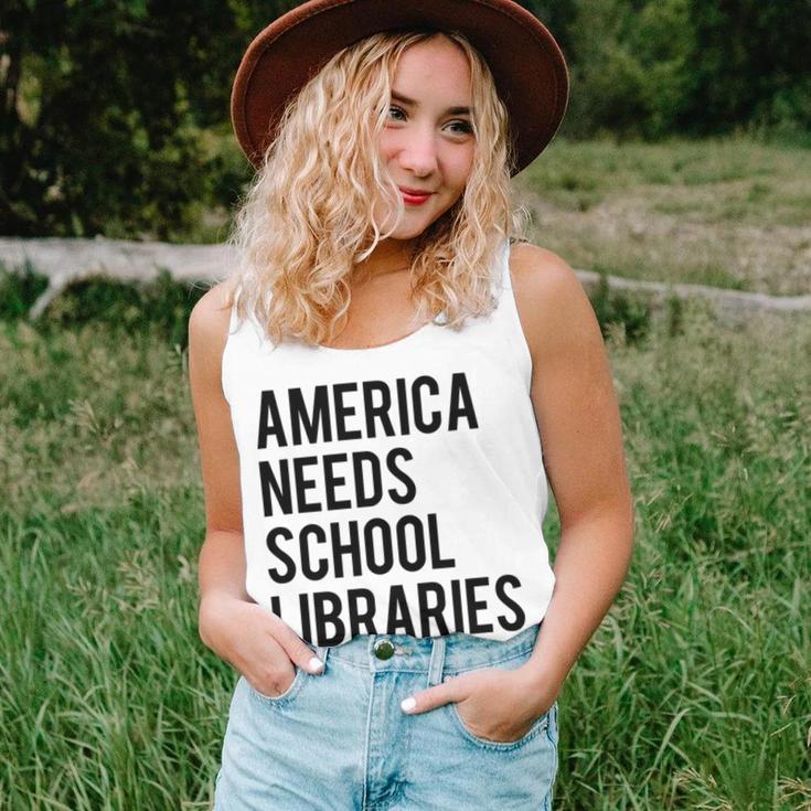 America Needs School Libraries Unisex Tank Top