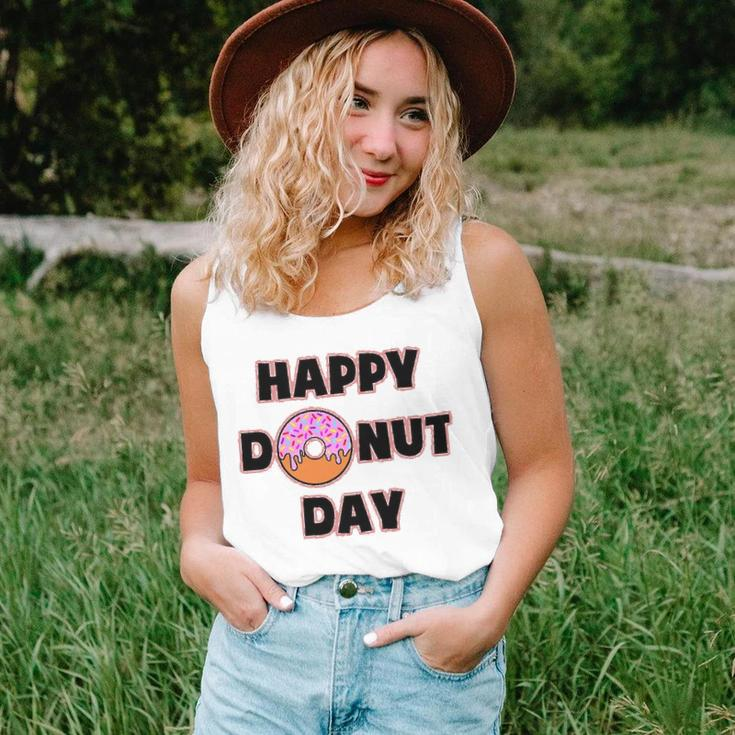 Donut Design For Women And Men - Happy Donut Day Unisex Tank Top