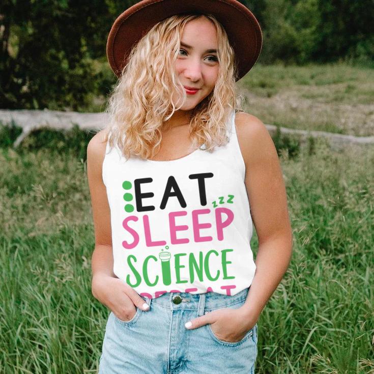 Eat Sleep Science Repeat Unisex Tank Top