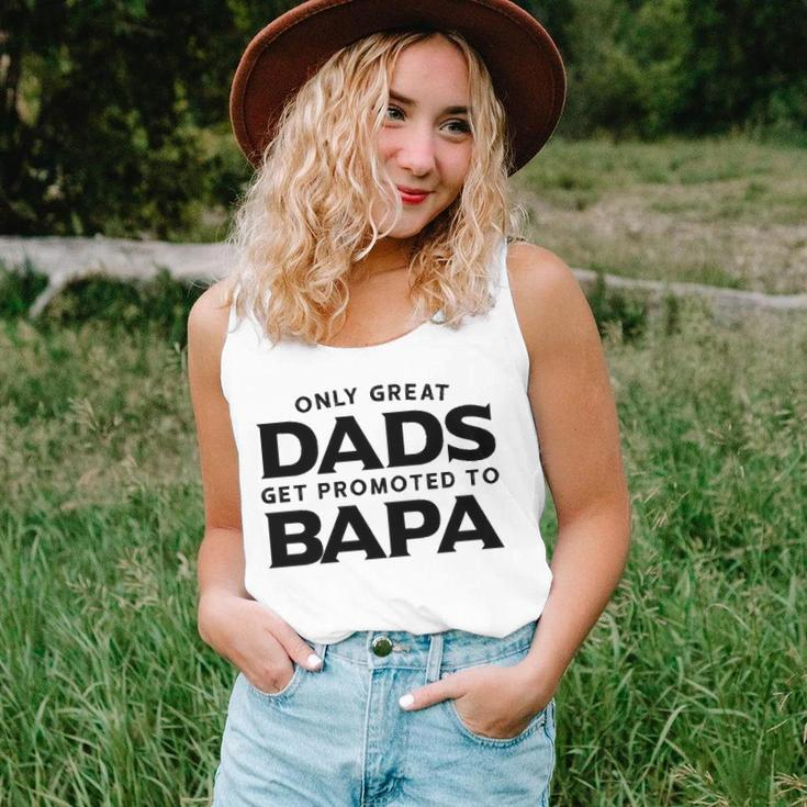 Fathers Day Bapa Gift Only Great Dads Get Promoted To Bapa Unisex Tank Top