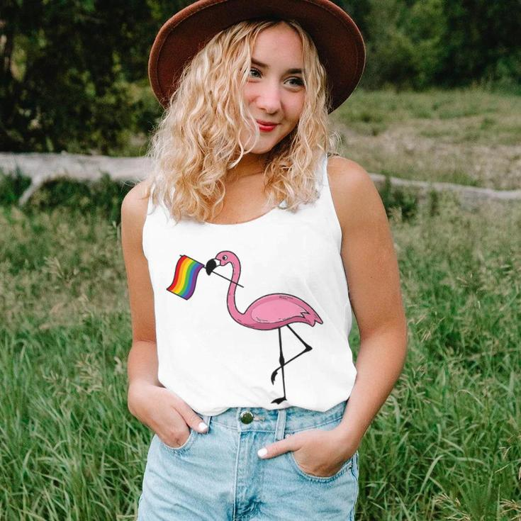 Flamingo Lgbt Flag Cool Gay Rights Supporters Gift Unisex Tank Top