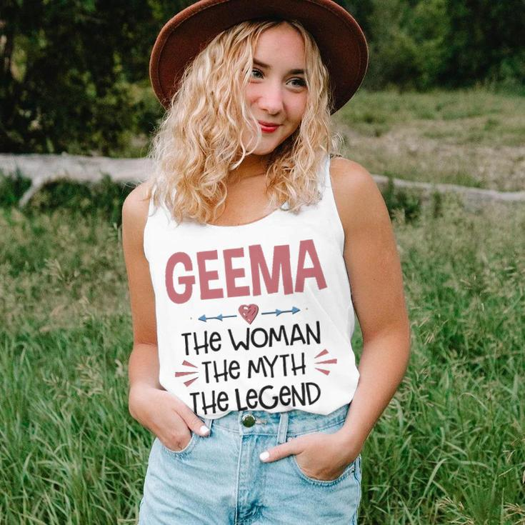 Geema Grandma Gift Geema The Woman The Myth The Legend Unisex Tank Top