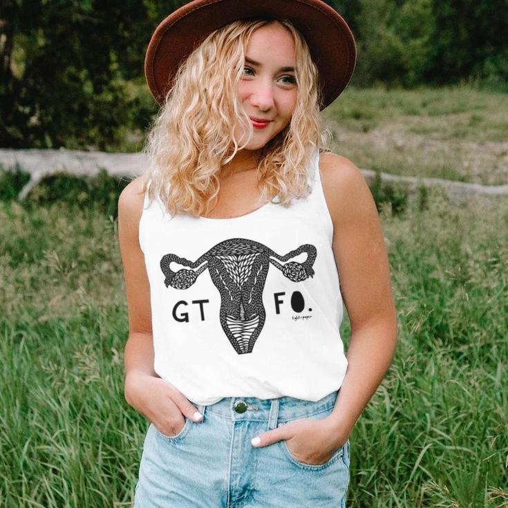 Gtfo Uterus Black Print Perfect Gift Unisex Tank Top