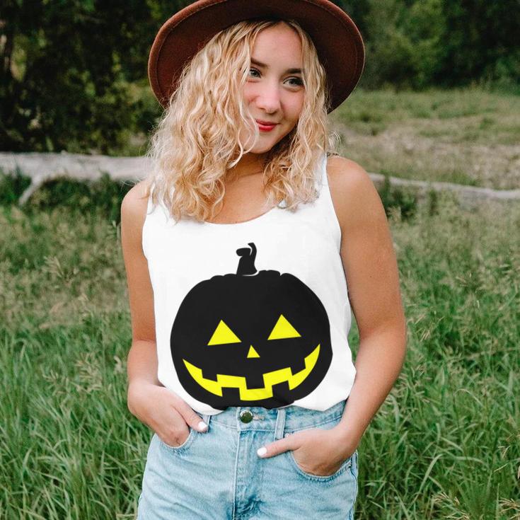 Happy Halloween Scary Black Pumpkin Pattern Unisex Tank Top