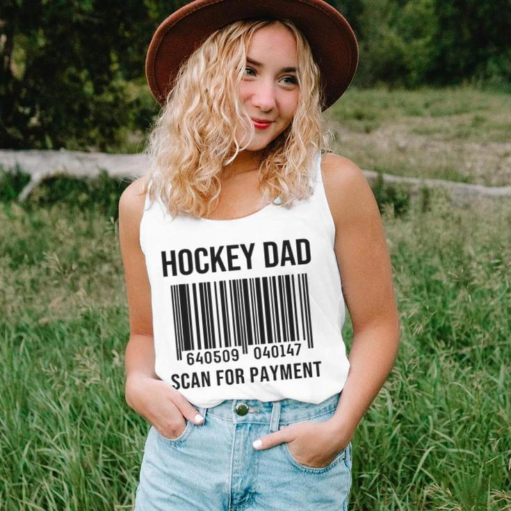 Hockey Dad Scan For Payment Sport Dad Fathers Day Gift Unisex Tank Top