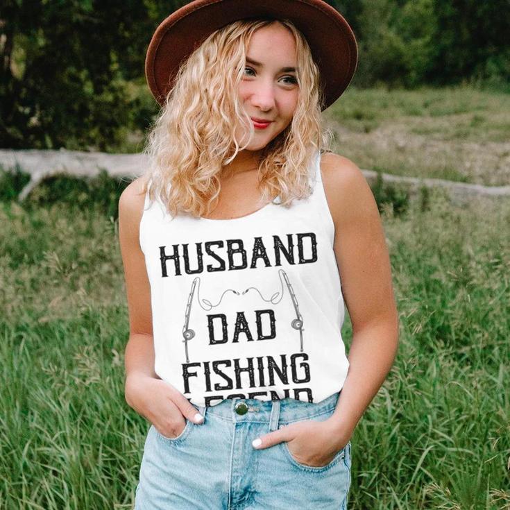 Husband Dad Fishing Legend Funny Fathers Day Father Fishermen Fishing Lovers Fishing V2 Unisex Tank Top