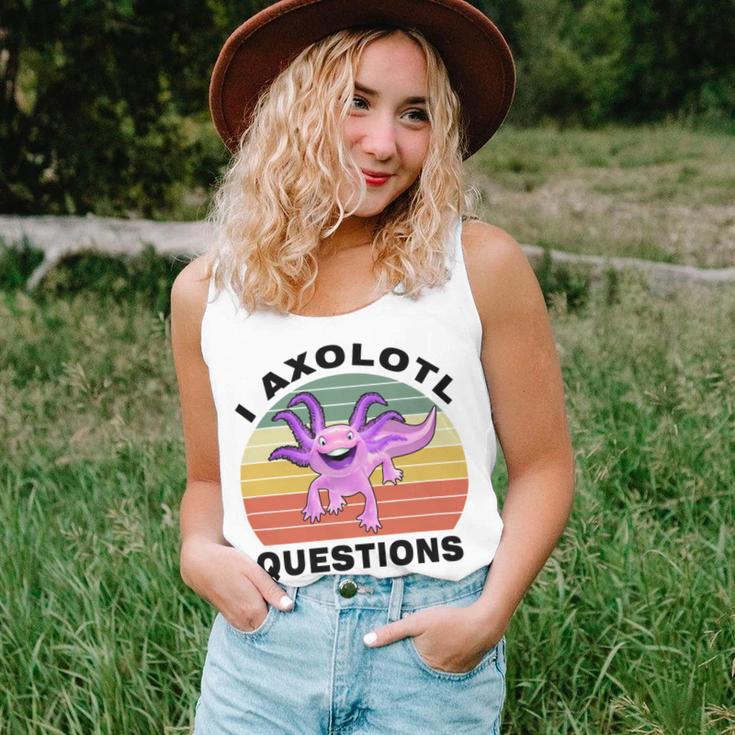 I Axlotl Questions Cute Axlotl V2 Unisex Tank Top