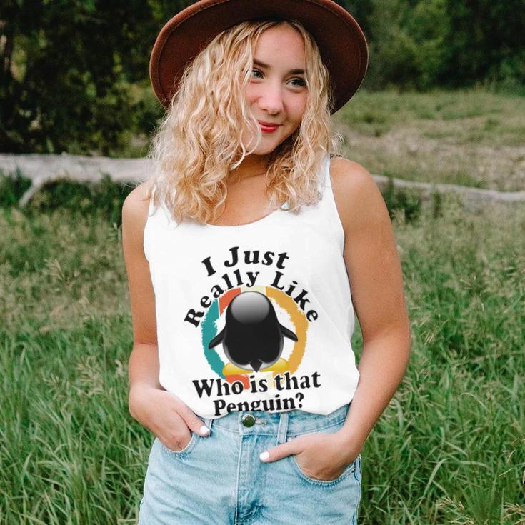 I Really Like Who Is That Penguin Ok Unisex Tank Top